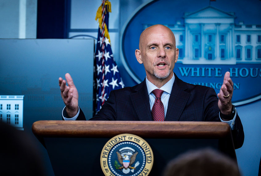 FDA Commissioner Stephen Hahn addresses the media during a press conference in James S. Brady Briefing Room at the White House on on August 23, 2020 in Washington, DC. President Donald Trump announced that the Food and Drug Administration is issuing an emergency authorization for blood plasma as a coronavirus treatment The move by the FDA comes after President Trump accused the FDA of slow-walking the therapy to harm his reelection chances. (Pete Marovich/Getty Images)