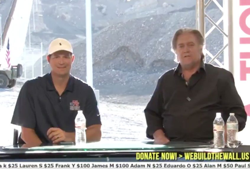 Steve Bannon and Brian Kolfage (Twitter/@existentialfish)