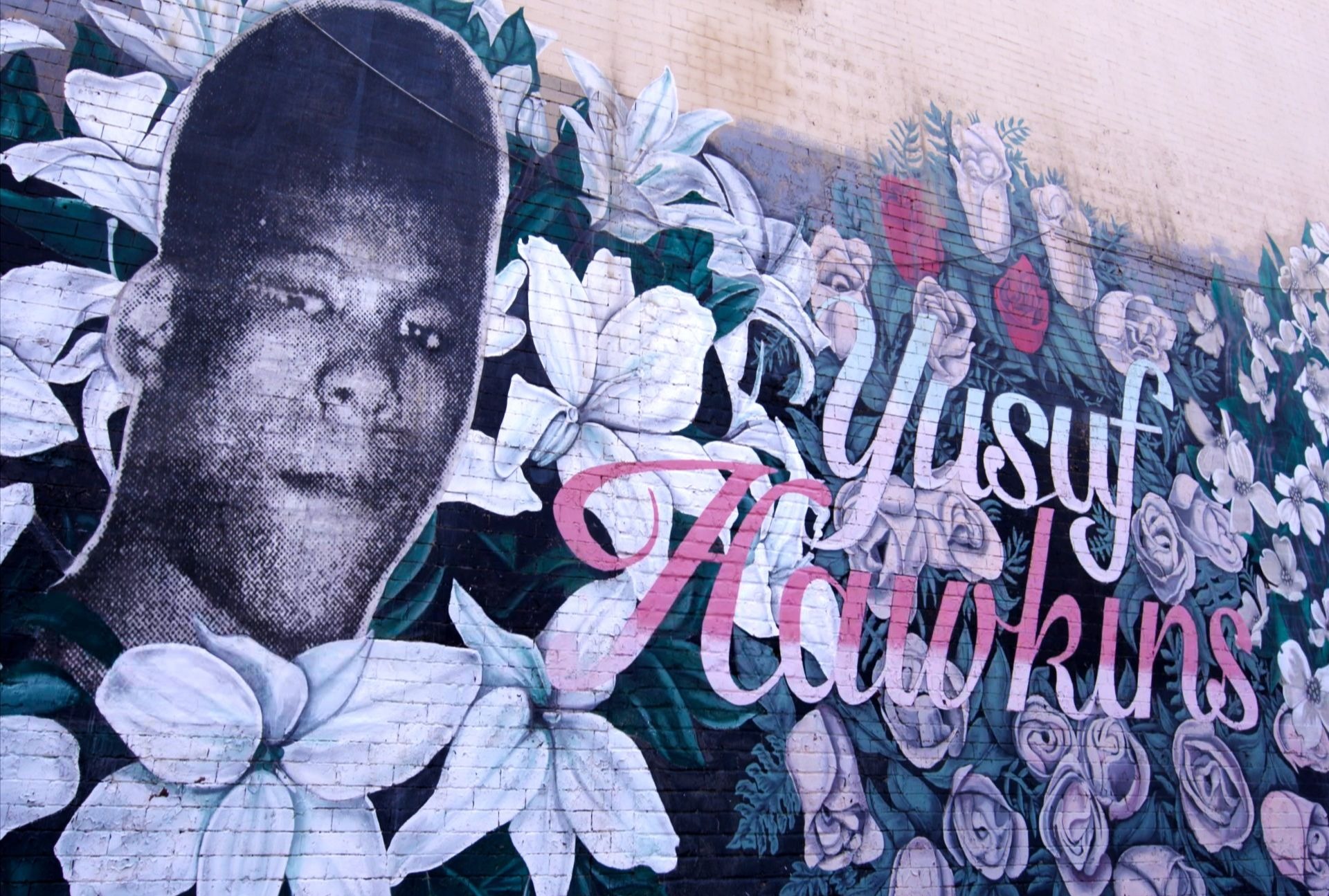 "Yusuf Hawkins: Storm Over Brooklyn" Mural dedicated to Yusuf Hawkins in Bedford-Stuyvesant, Brooklyn (Courtesy of Hawkins Family/HBO)