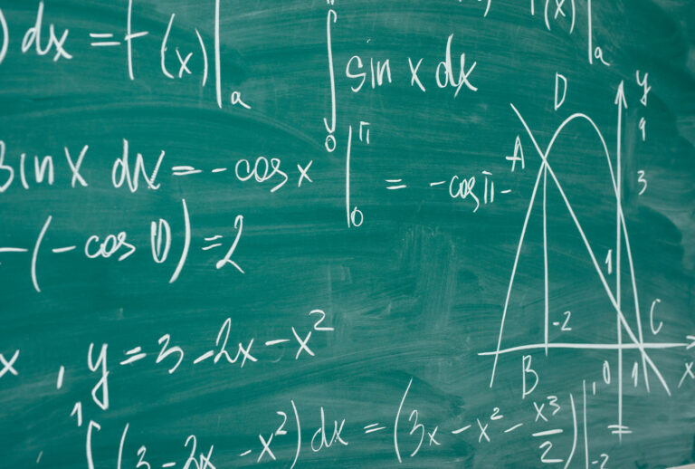 Math formulas are written on the school board (Getty Images)