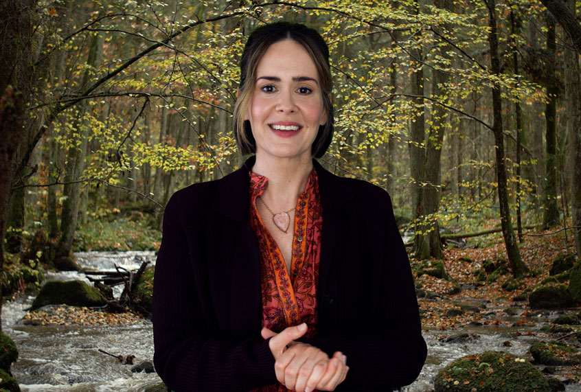 Sarah Paulson in "Coastal Elites" (HBO)