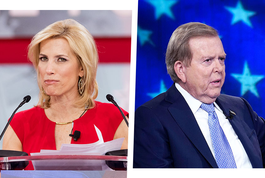 Laura Ingraham and Lou Dobbs (Photo illustration by Salon/Getty Images)