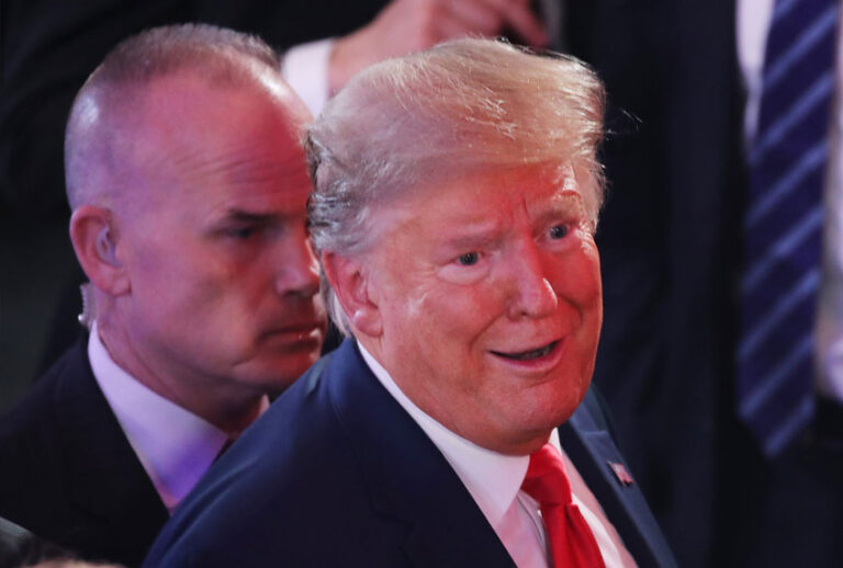 President Donald Trump greets supporters following a Fox News Town Hall event with moderators Bret Baier and Martha MacCallum on March 05, 2020 in Scranton, Pennsylvania. Among other topics, President Trump discussed his administration's response to the Coronavirus and the economy. (Photo by (Spencer Platt/Getty Images)