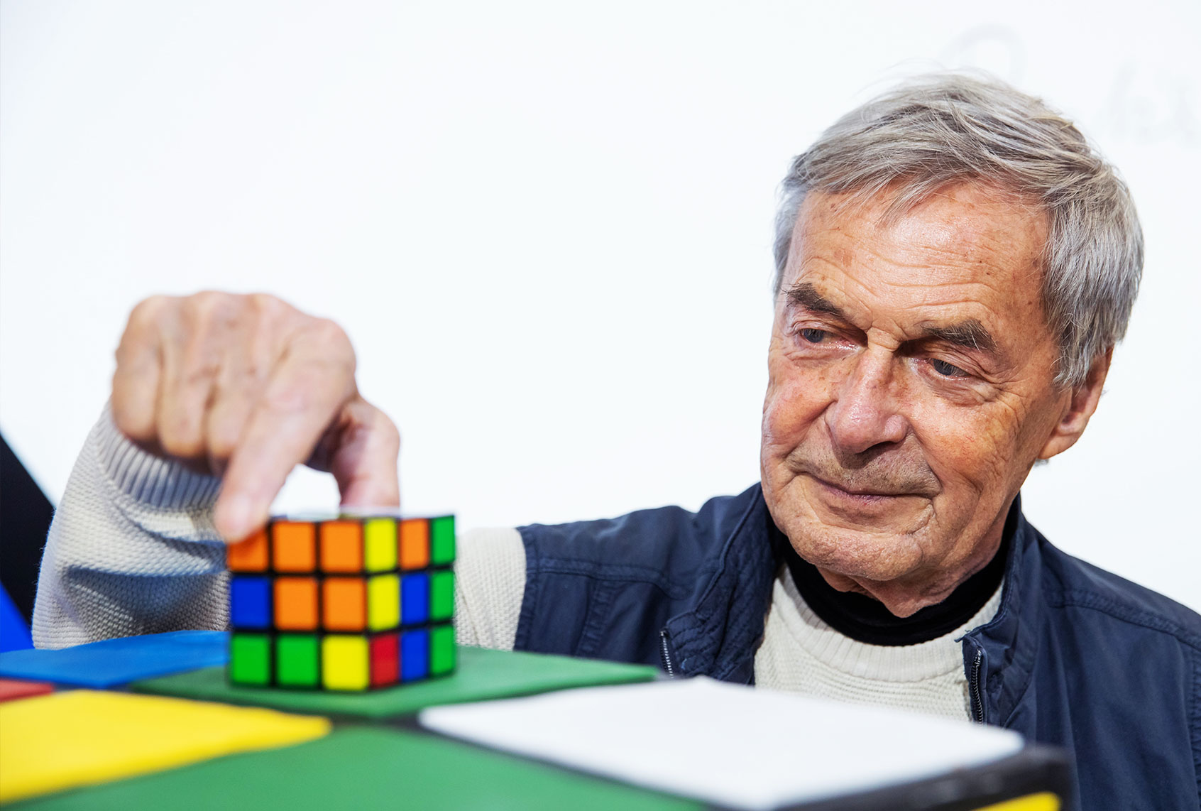 Erno Rubik, inventor of the Rubik's Cube (Daniel Karmann/picture alliance via Getty Images)