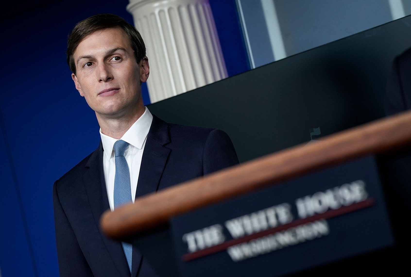 Senior Advisor to the President Jared Kushner participates in a press briefing at the White House on September 4, 2020 in Washington, DC. (Drew Angerer/Getty Images)