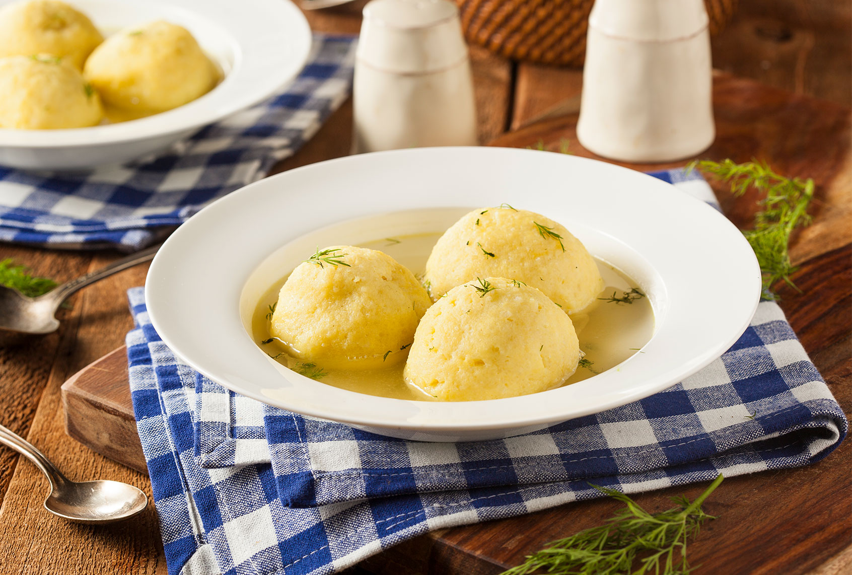 Hot Homemade Matzah Ball Soup (Getty Images)