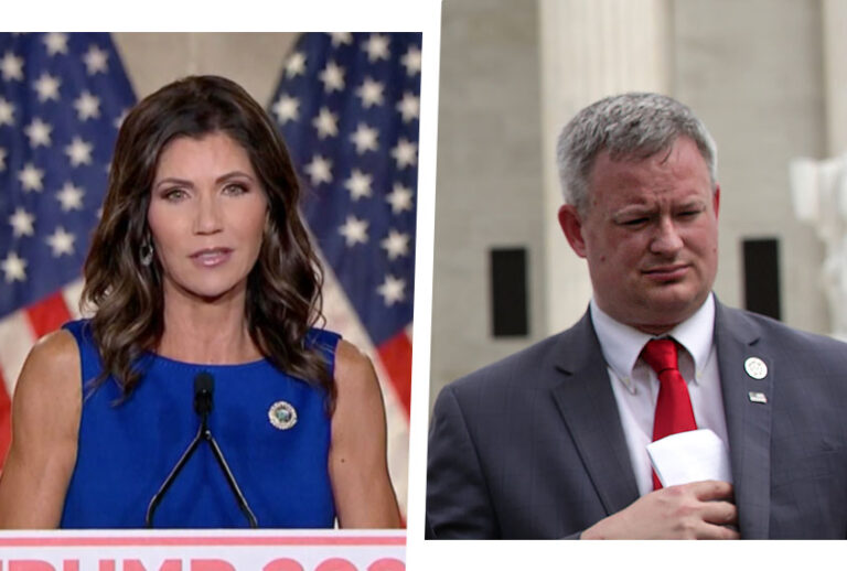 Kristi Noem and Jason Ravnsborg (Photo illustration by Salon/Getty Images)