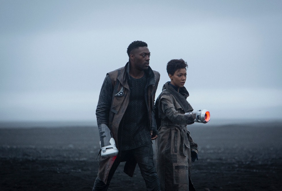 David Ajala as Book and Sonequa Martin-Green as Burnham in "Star Trek: Discovery" (CBS Interactive / CBS All Access)
