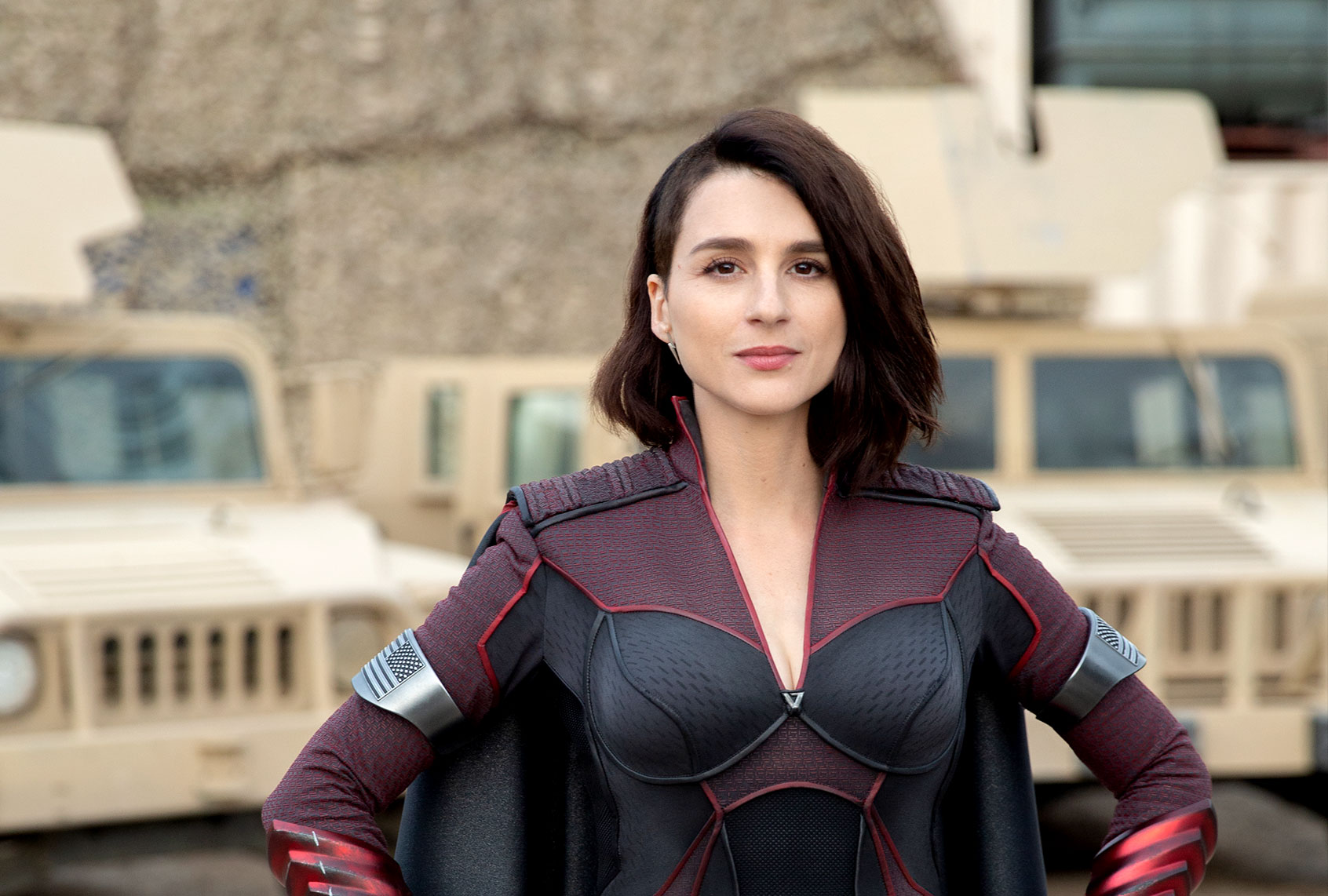 Aya Cash as Stromfront on "The Boys" (Amazon Studios)