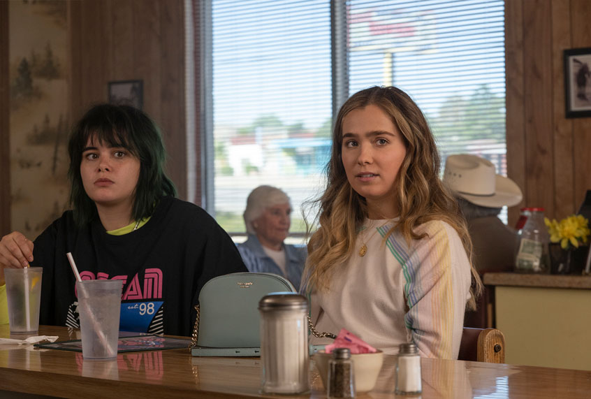 Barbie Ferreira and Haley Lu Richardson in "Unpregnant" (Ursula Coyote)