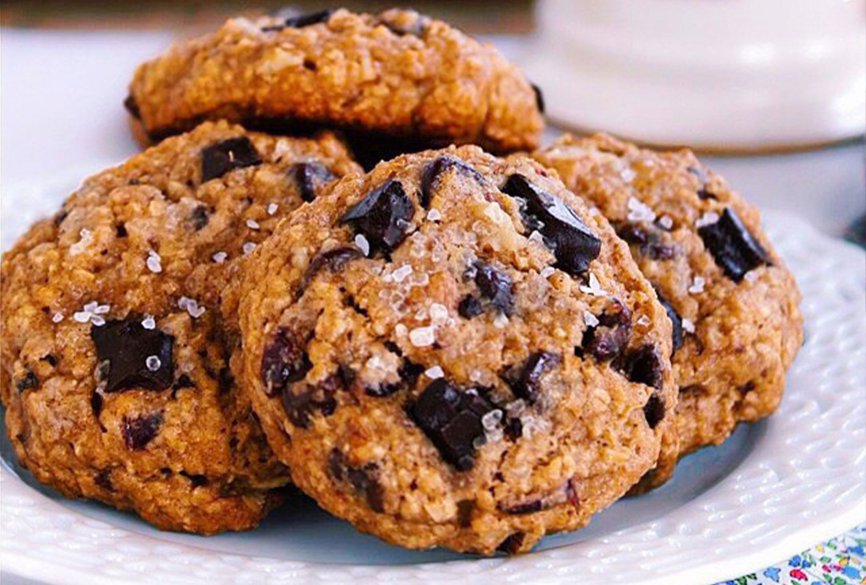 Filled with applesauce, cranberries, dark chocolate and walnuts, these cozy oatmeal cookies are a must bake! (Buttercream Blondie/Meghan McGarry)