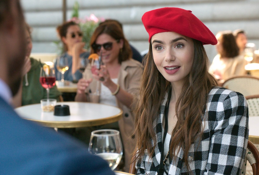 Lily Collins in Darren Star's "Emily in Paris" (Netflix)