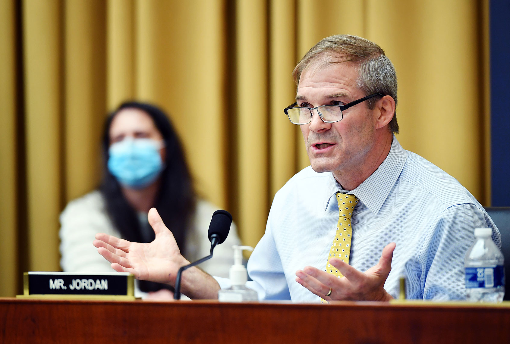 Rep Jim Jordan, R-OH, speaks during the House Judiciary Subcommittee on Antitrust, Commercial and Administrative Law hearing on Online Platforms and Market Power in the Rayburn House office Building, July 29, 2020 on Capitol Hill in Washington, DC. (Mandel Ngan-Pool/Getty Images)