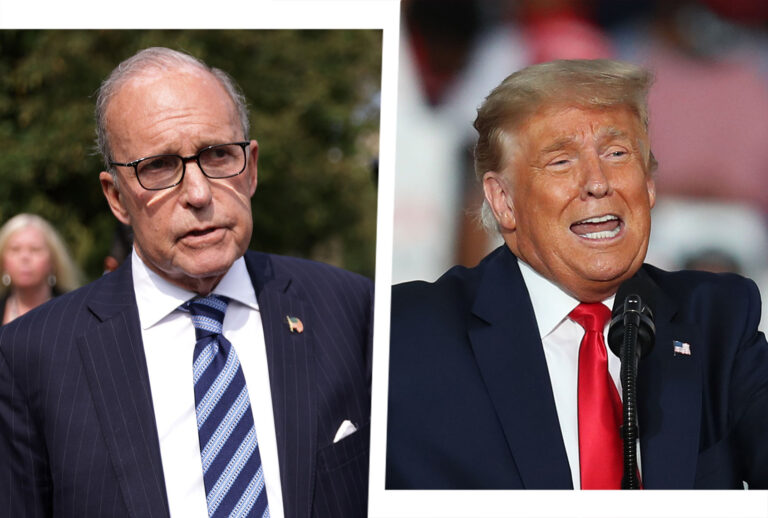 Donald Trump and Larry Kudlow (Photo illustration by Salon/Getty Images)