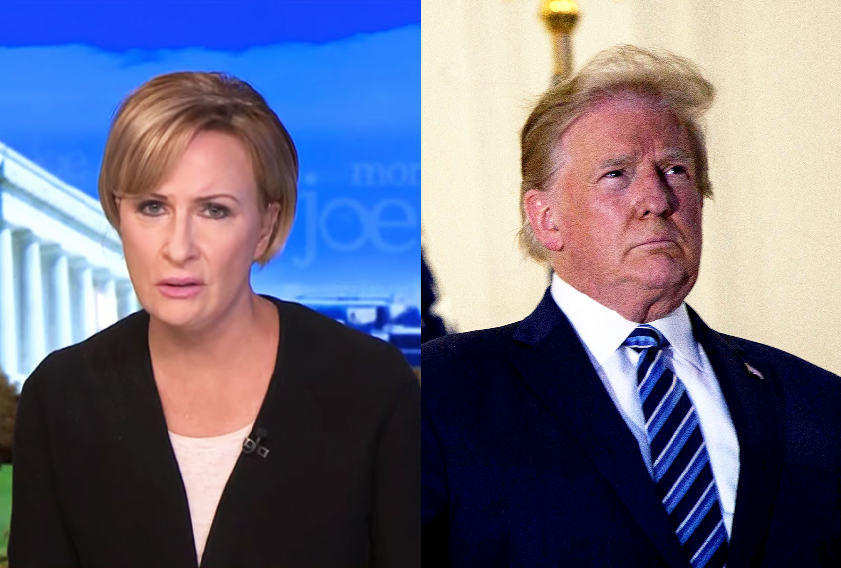 Mika Brzezinski and Donald Trump (Photo illustration by Salon/Getty Images/FOX News)