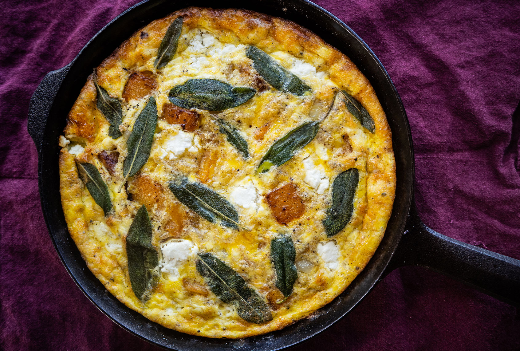 Pumpkin and Sage Frittata (Andrea Bemis)