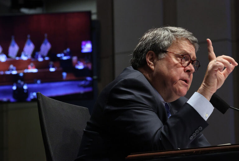 U.S. Attorney General William Barr testifies before the House Judiciary Committee in the Congressional Auditorium at the U.S. Capitol Visitors Center July 28, 2020 in Washington, DC. (Chip Somodevilla/Getty Images)