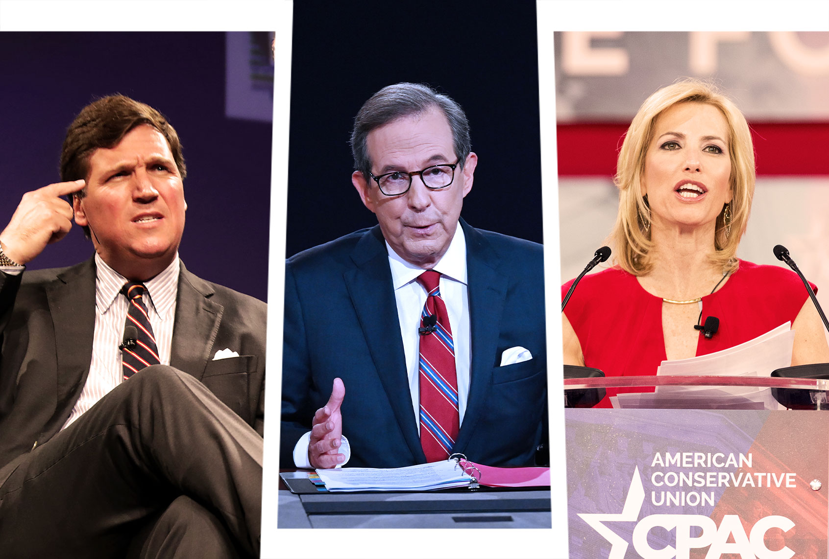 Tucker Carlson, Chis Wallace and Laura Ingraham (Photo illustration by Salon/Getty Images)