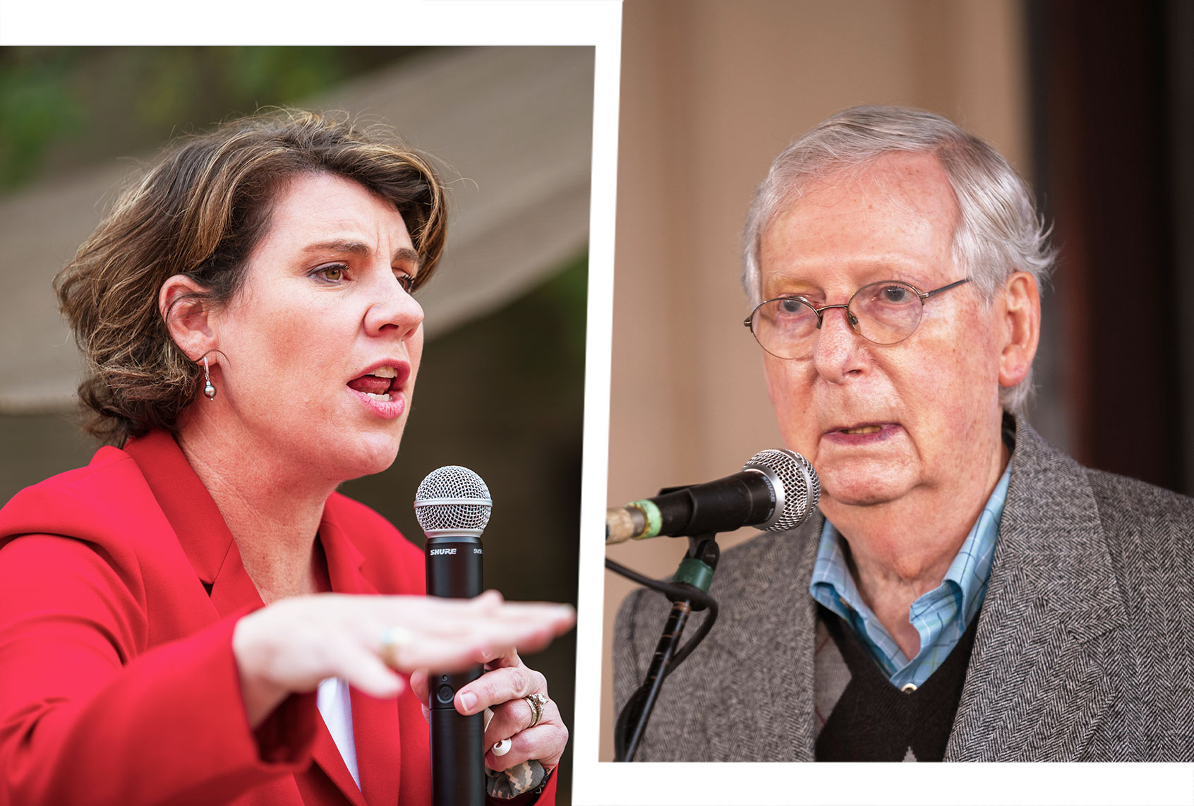 Mitch McConnell / Amy McGrath (Photo illustration by Salon/Getty Images)