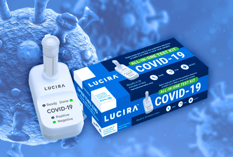 The Lucira COVID-19 All-In-One Test Kit (Photo illustration by Salon/Lucira Health/Getty Images)