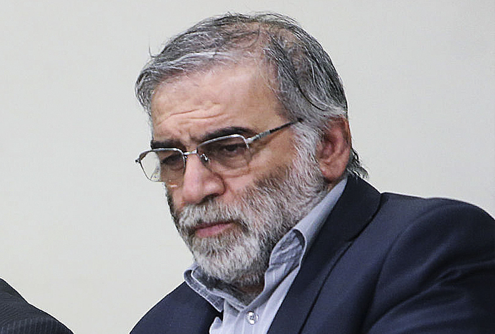 A file photo dated 23 January 2019 shows Iran's top nuclear scientist Mohsen Fakhrizadeh (Iranian Leader Press Office/Handout/Anadolu Agency via Getty Images)