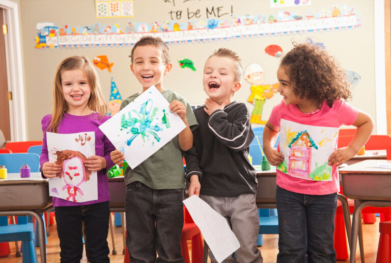 Pre-School kids in art class (Getty Images)