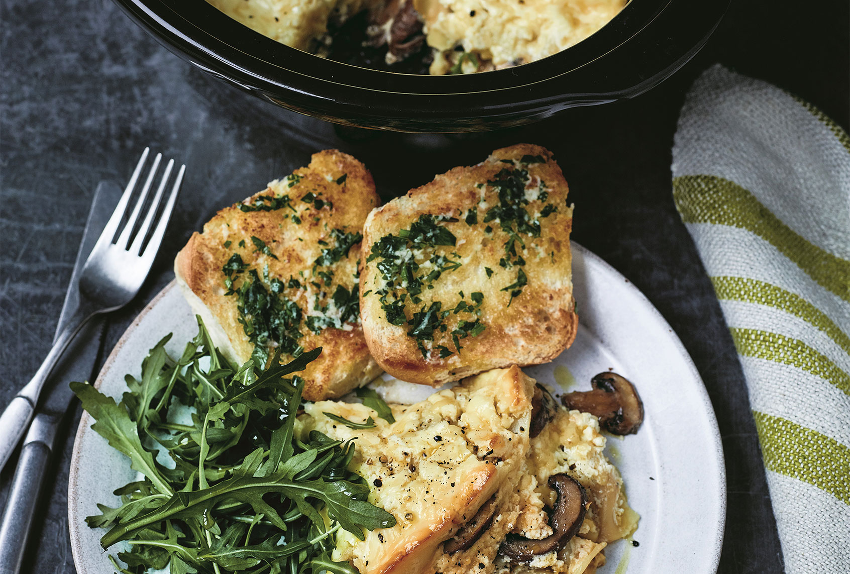 Slow Cooker Mushroom Lasagna (Photographs copyright © 2019 by Chris Terry)