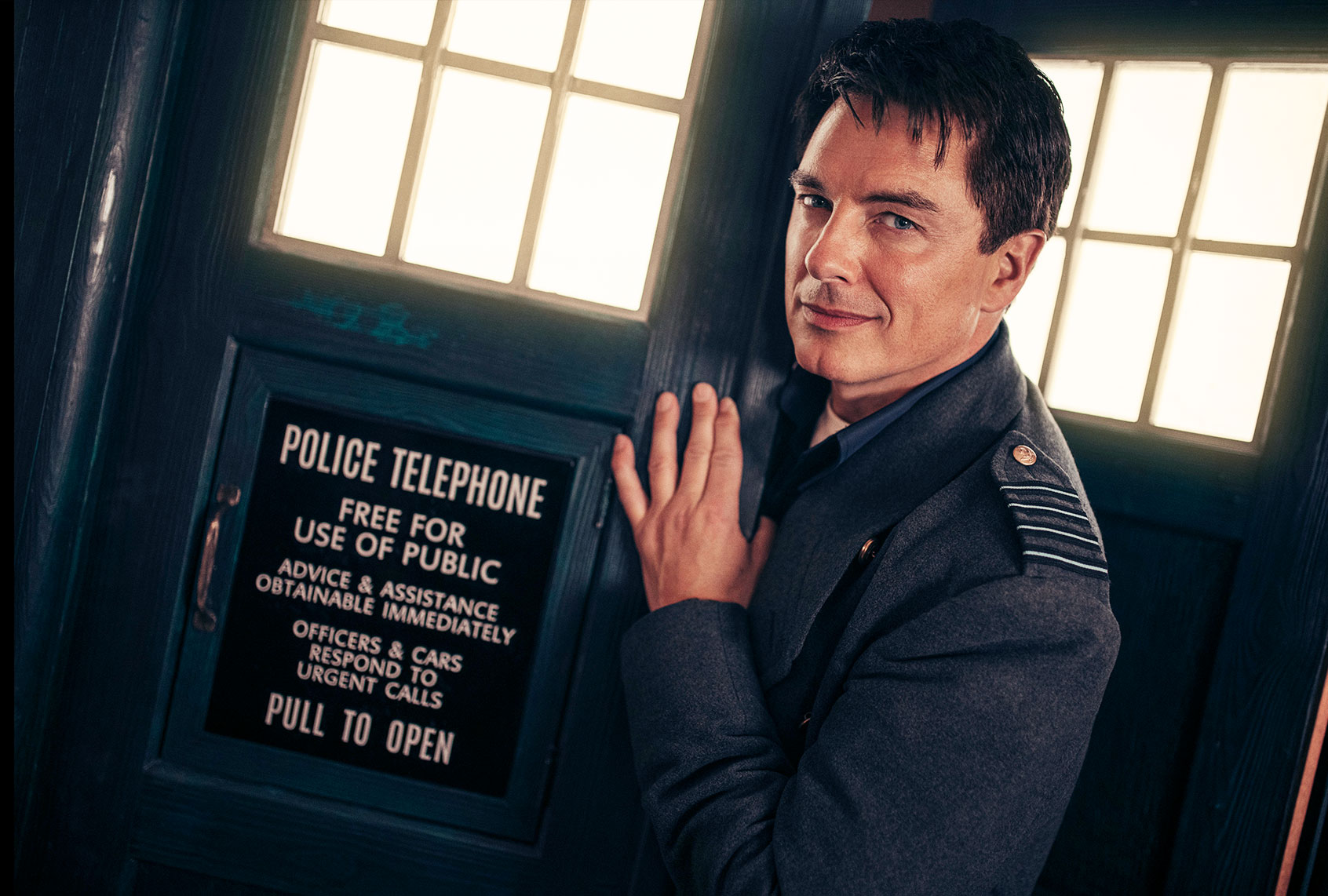 John Barrowman as Captain Jack Harkness in "Doctor Who" (James Pardon/BBC Studios/BBCA)
