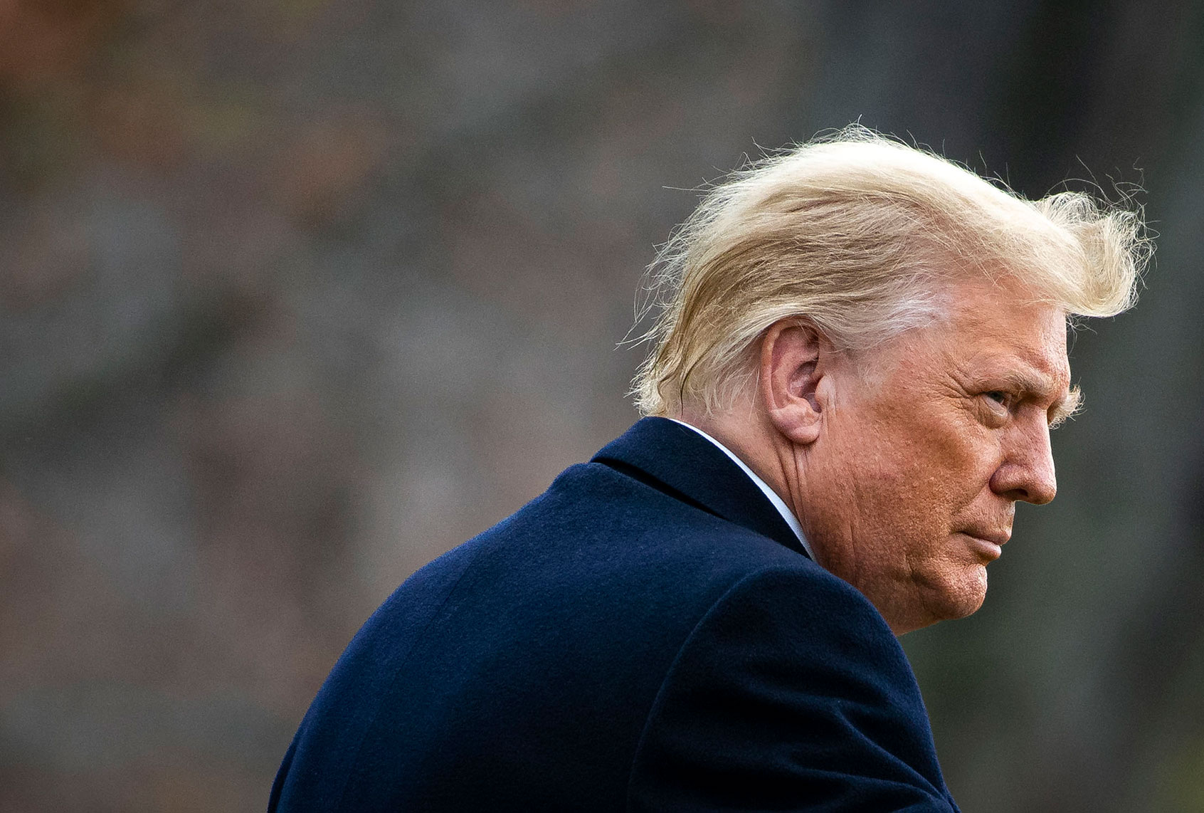 U.S. President Donald Trump departs on the South Lawn of the White House, on December 12, 2020 in Washington, DC. (Al Drago/Getty Images)
