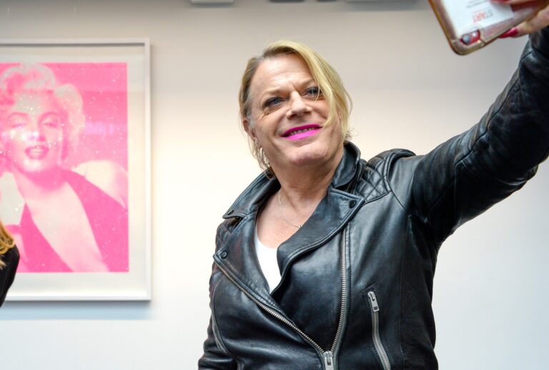 Eddie Izzard attending Riverside Studios' "Icons" exhibition (Nicky J Sims/Getty Images)