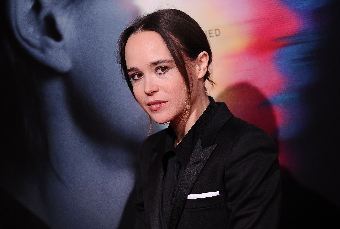 Elliot Page attends the premiere of "Flatliners" at The Theatre at Ace Hotel (Jason LaVeris/FilmMagic)