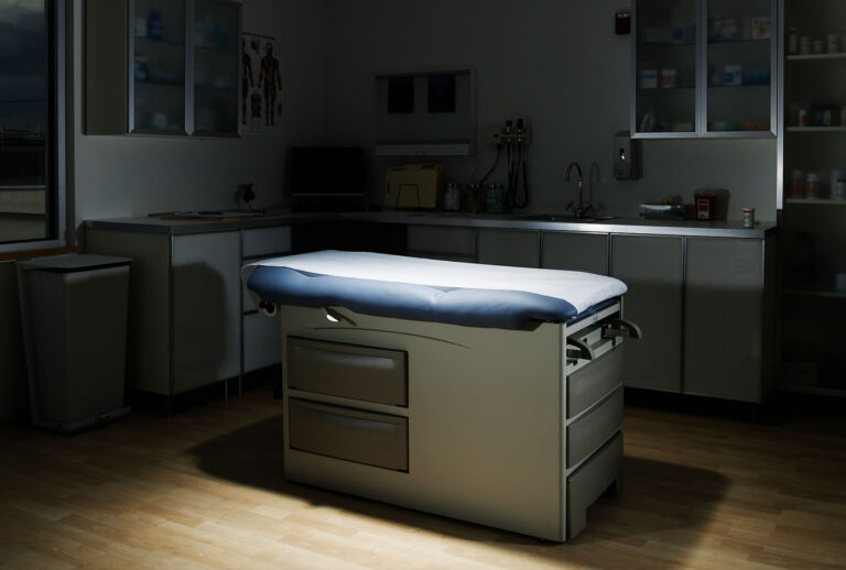 Empty doctor examination room (Getty Images)