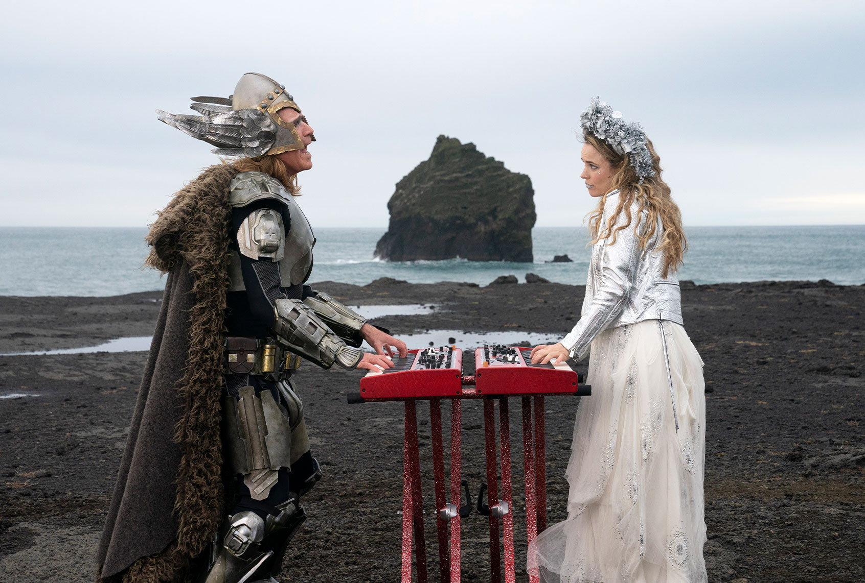 Will Ferrell and Rachel McAdams in "Eurovision Song Contest" (Elizabeth Viggiano/Netflix)
