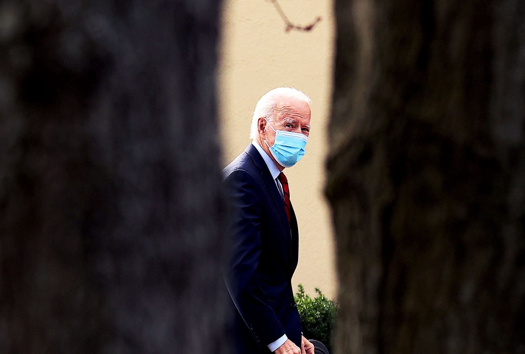 U.S. President-elect Joe Biden arrives at St. Joseph's on the Brandywine Roman Catholic Church for Mass December 08, 2020 in Wilmington, Delaware. (Chip Somodevilla/Getty Images)
