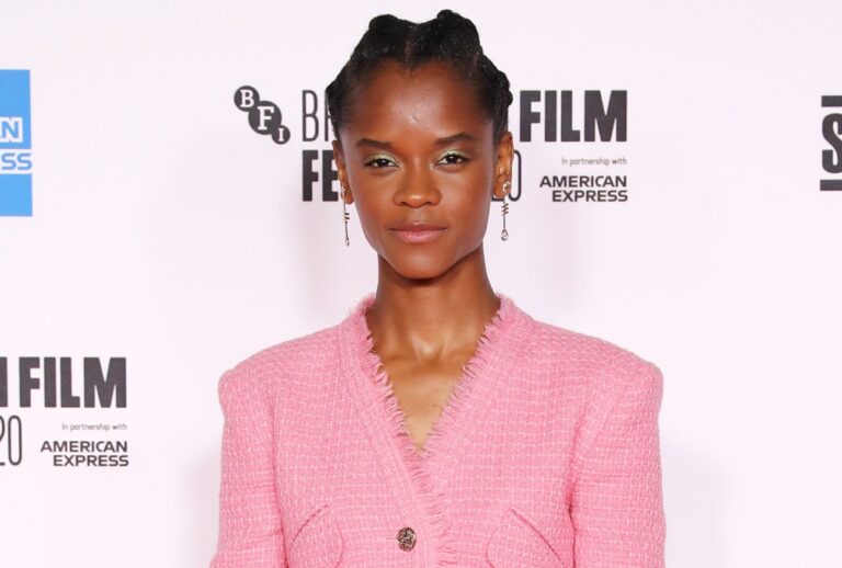 Letitia Wright at "Mangrove" opening at 64th BFI London Film Festival (David M. Benett/Dave Benett/WireImage)