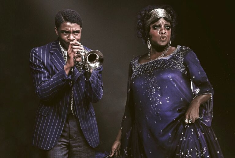 Chadwick Boseman and Viola Davis in "Ma Rainey's Black Bottom" poster (Netflix)