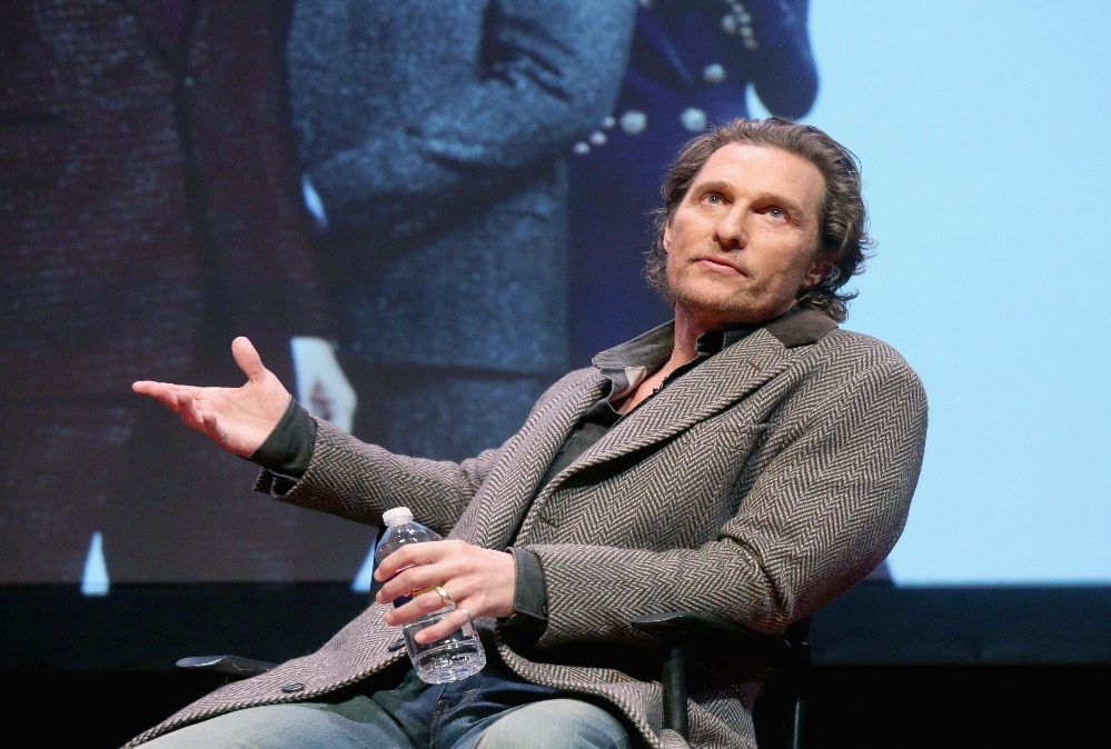Matthew McConaughey at "The Gentlemen" screening and Q&A at Hogg Memorial Auditorium at The University of Texas at Austin (Gary Miller/Getty Images)