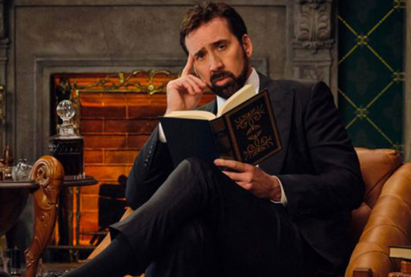 Nicolas Cage in "The History of Swear Words" (Netflix)