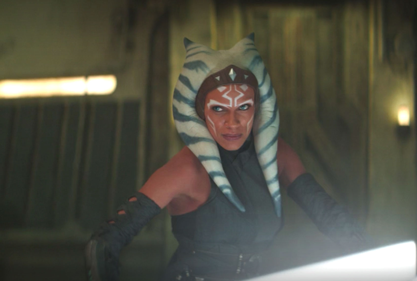 Rosario Dawson as Ahsoka Tano on "The Mandalorian" (Disney+)