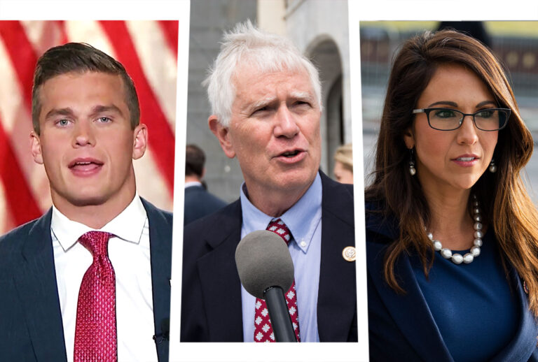 Madison Cawthorn, Lauren Boebert and Mo Brooks (Photo illustration by Salon/Getty Images)