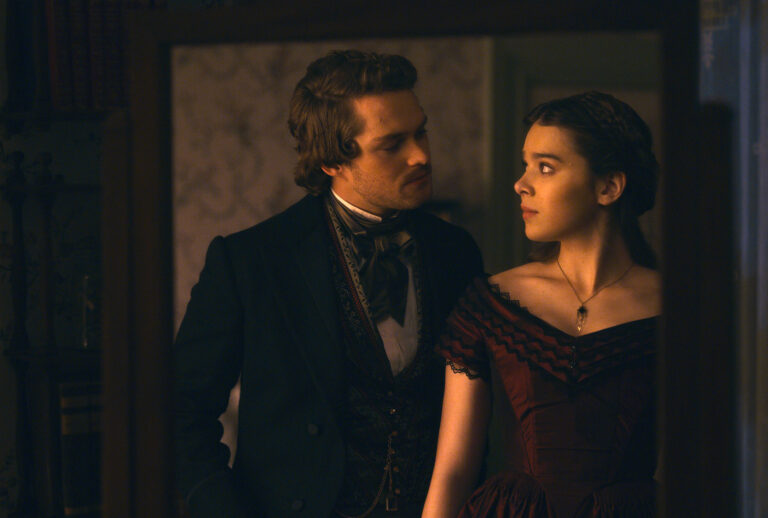 Finn Jones and Hailee Steinfeld in "Dickinson" (Apple TV+)