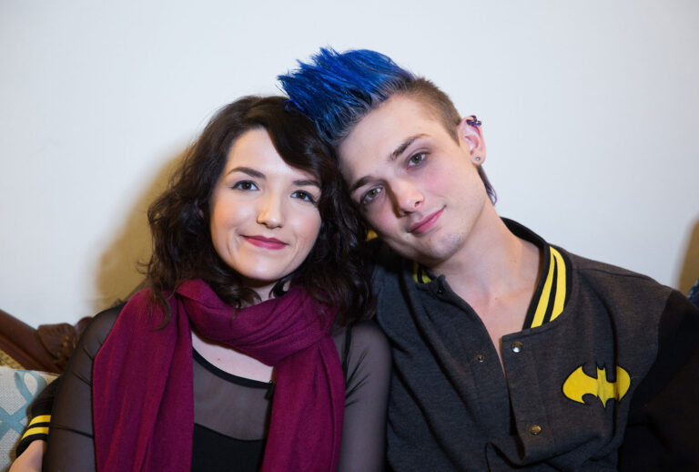 Married couple Meagan and Jeremiah Douberly, childhood sweethearts who are asexual (Adam Gray / Barcroft Media via Getty Images)