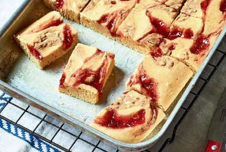Peanut Butter & Jelly Sheetpan Pancake (Photographs copyright © 2019 by Chris Terry)