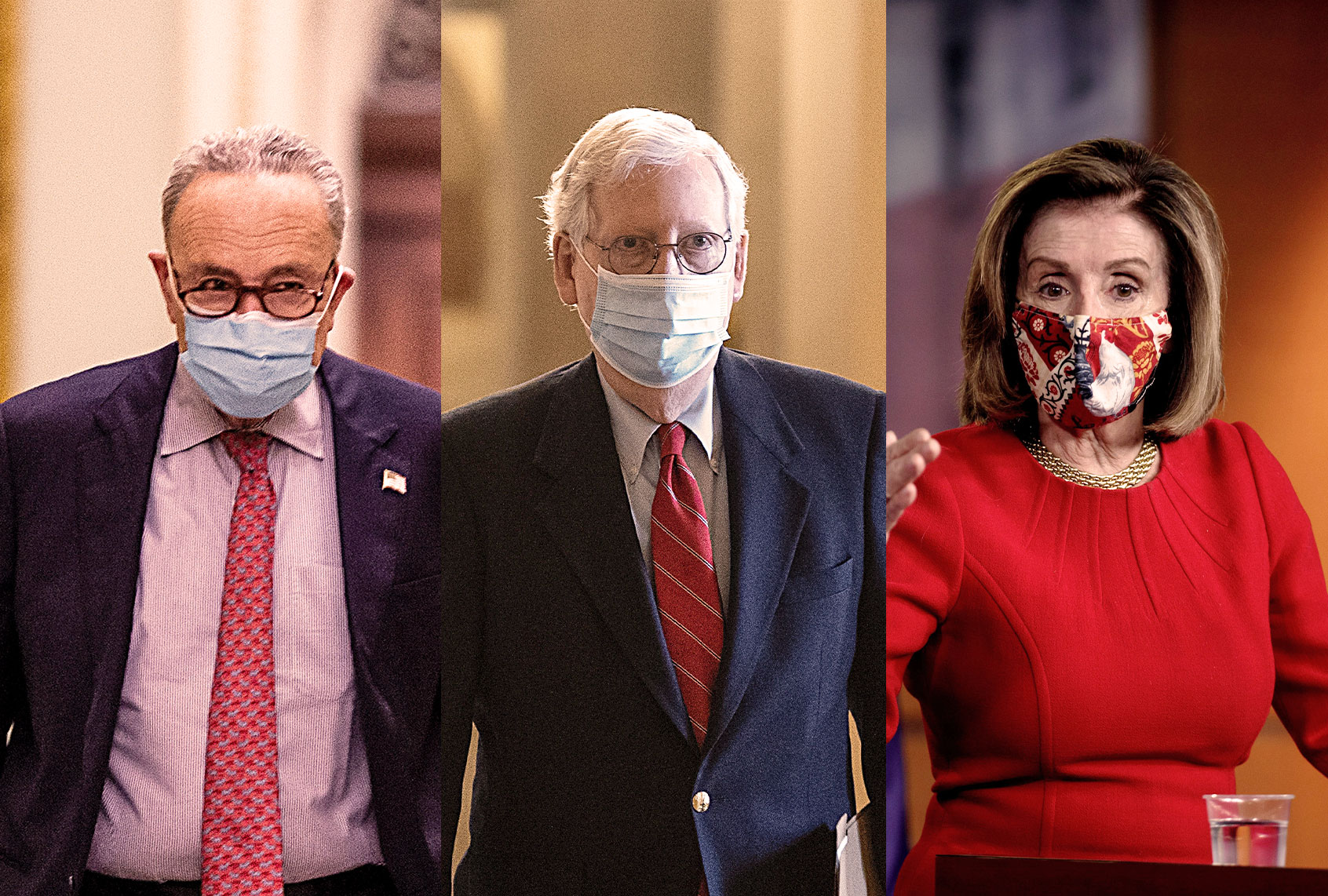 Chuck Schumer, Mitch McConnell and Nany Pelosi (Photo illustration by Salon/Getty Images)