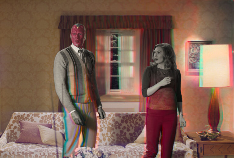 Paul Bettany and Elizabeth Olsen in "WandaVision" (Marvel/Disney+)