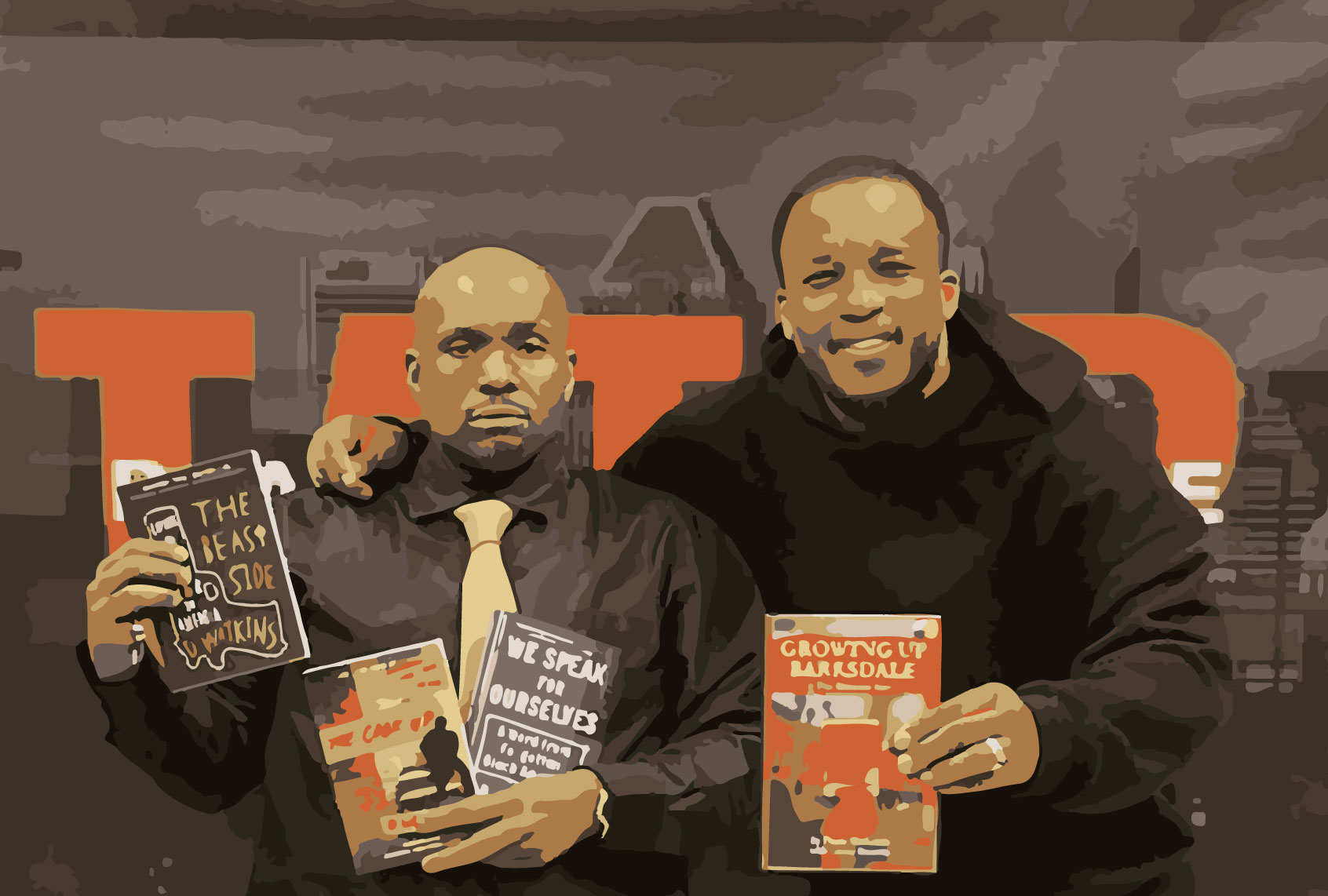 D. Watkins and Dante Barksdale (Illustration by Salon/D Watkins)