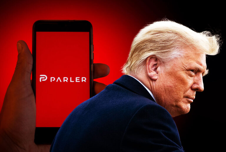 Donald Trump & Parler (Photo illustration by Salon/Getty Images)
