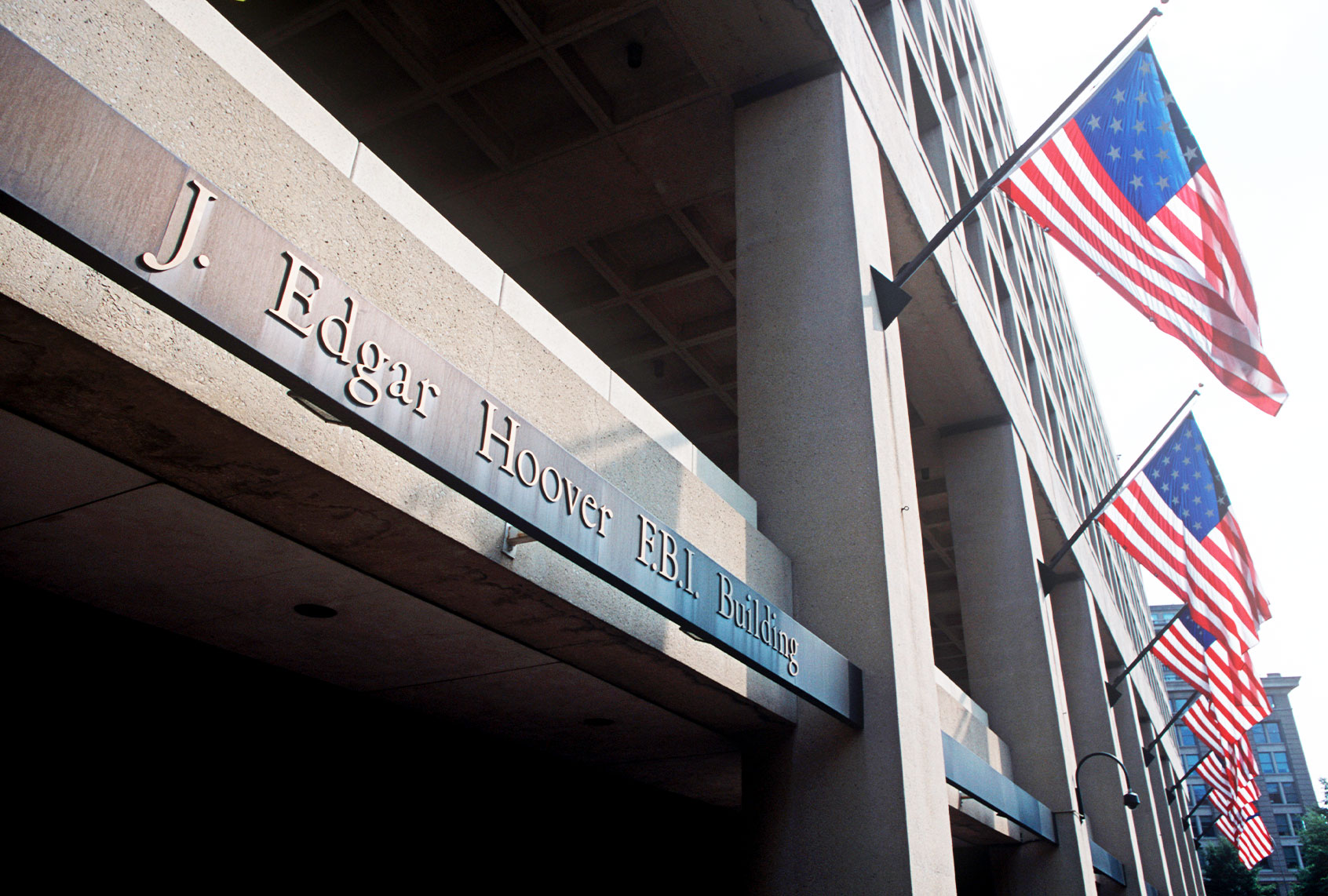 The exterior of the J. Edgar Hoover FBI Building, at 935 Pennsylvania Avenue, Washington DC, USA. (Richard Baker / In Pictures via Getty Images Images)