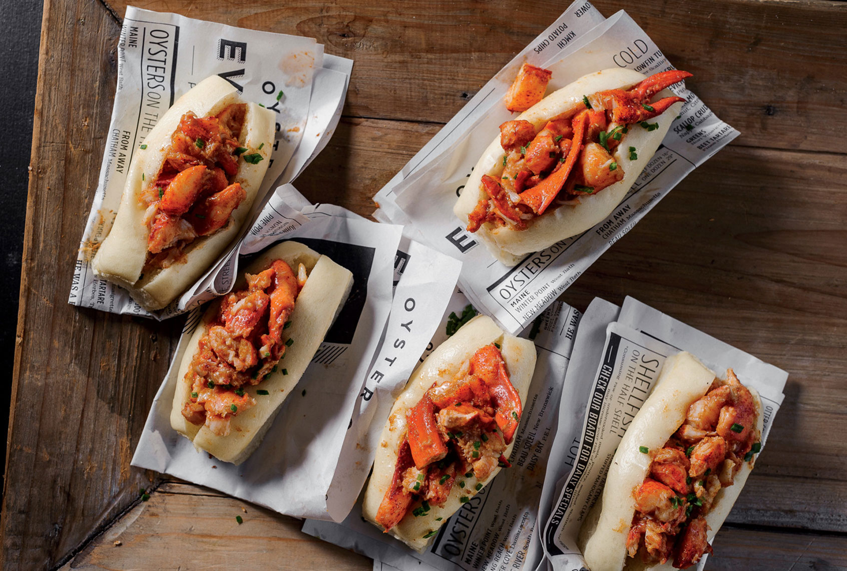 Eventide Oyster’s Brown-Butter Lobster Roll (Mark Fleming/Yankee Magazine)