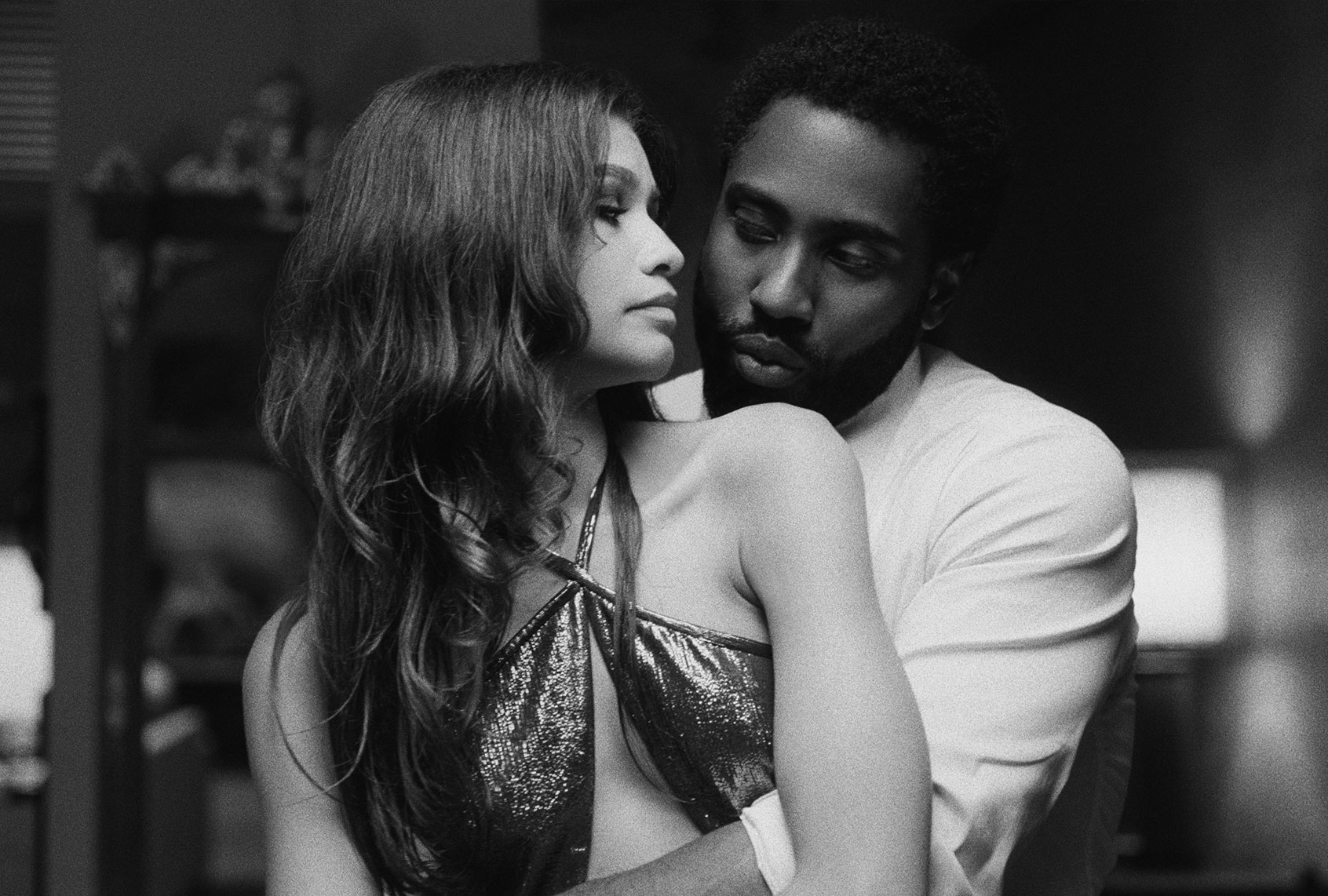 Zendaya and John David Washington in "Malcolm & Marie" (Netflix)
